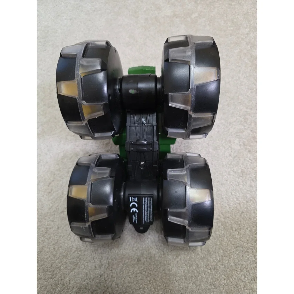 John Deere Monster Treads Lightning Wheels Toy Tractor Green Yellow